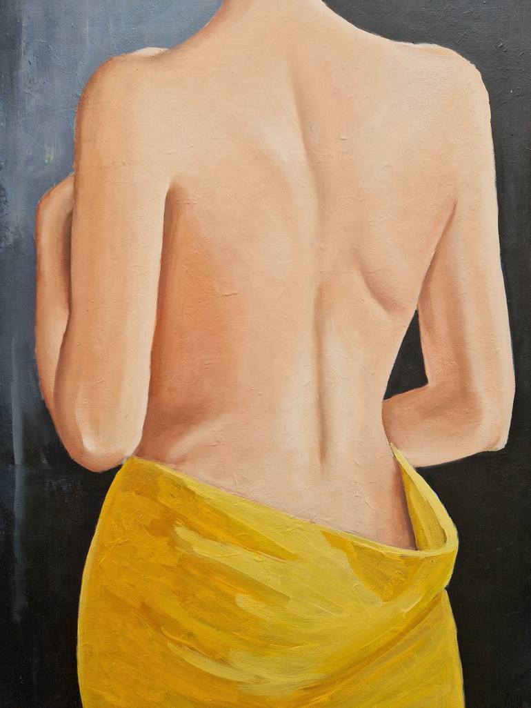 Original Expressionism Nude Painting by Tatiana Karchevskaya