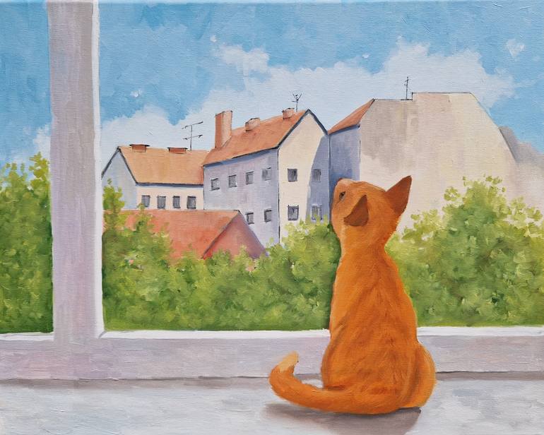 Original Figurative Animal Painting by Tatiana Karchevskaya