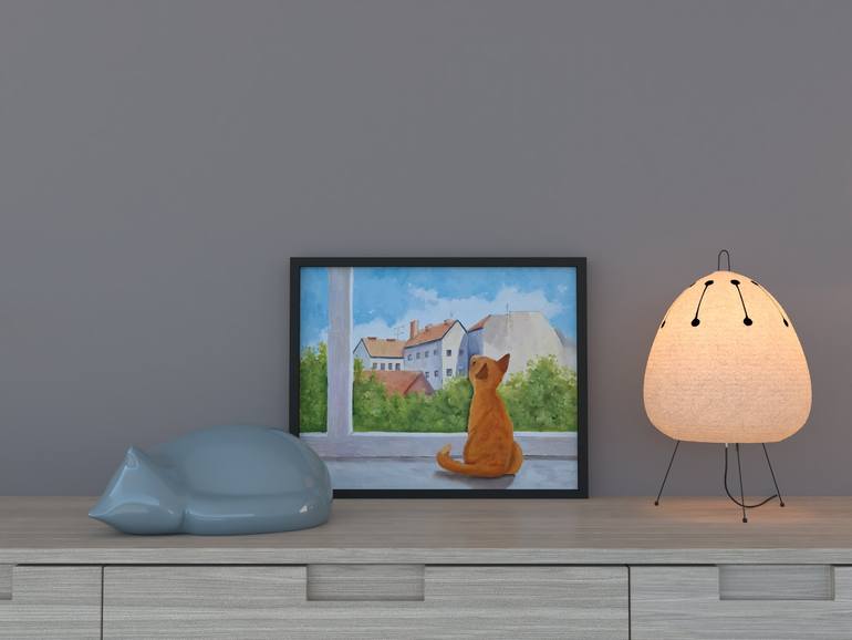 Original Figurative Animal Painting by Tatiana Karchevskaya