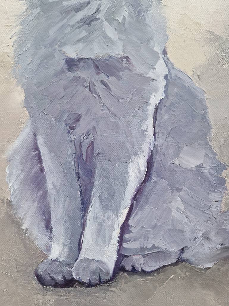 Original Figurative Cats Painting by Tatiana Karchevskaya