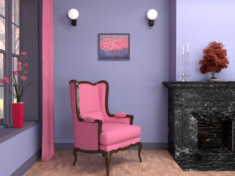 Original Expressionism Landscape Painting by Tatiana Karchevskaya