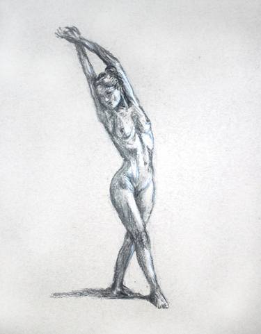 Original Figurative Nude Drawings by Joe Dawson