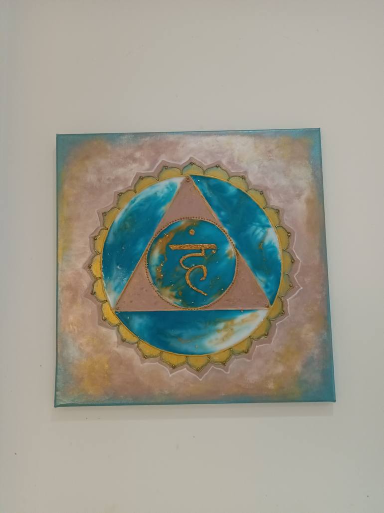 Original Art Deco Geometric Painting by Erica Zambo