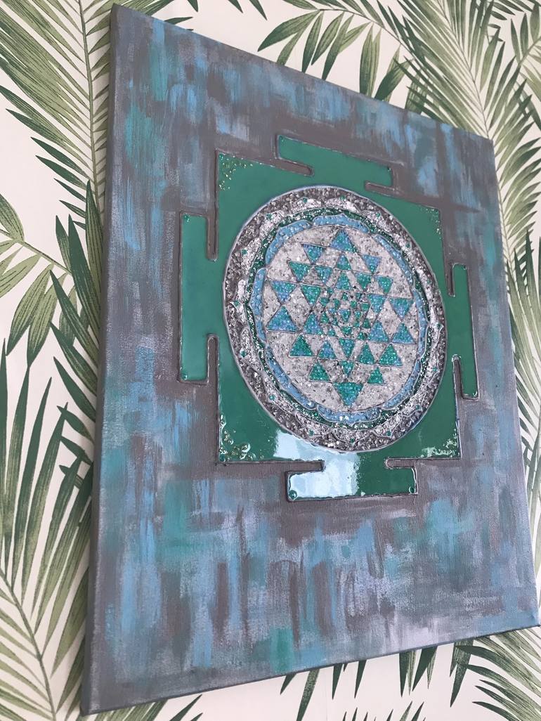 Original Art Deco Geometric Painting by Erica Zambo