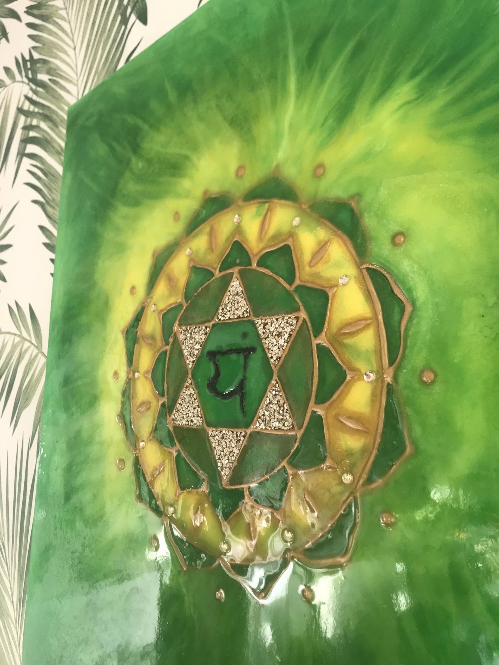 Anahata Your Heart Chakra Painting by Erica Zambo