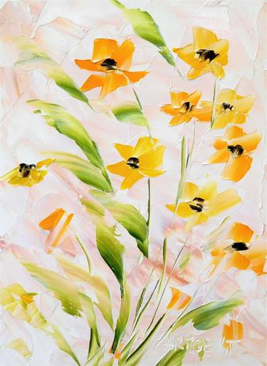 Abstract Floral Painting 190 - Limited Edition of 25 thumb