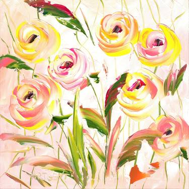 Print of Floral Paintings by Elena Artgent