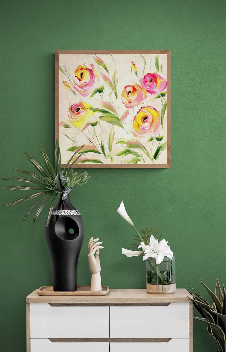 Original Floral Painting by Elena Artgent