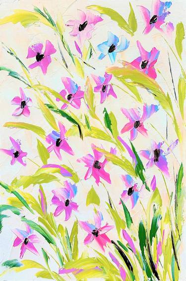 Print of Abstract Garden Paintings by Elena Artgent