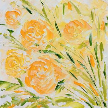 Print of Abstract Floral Paintings by Elena Artgent