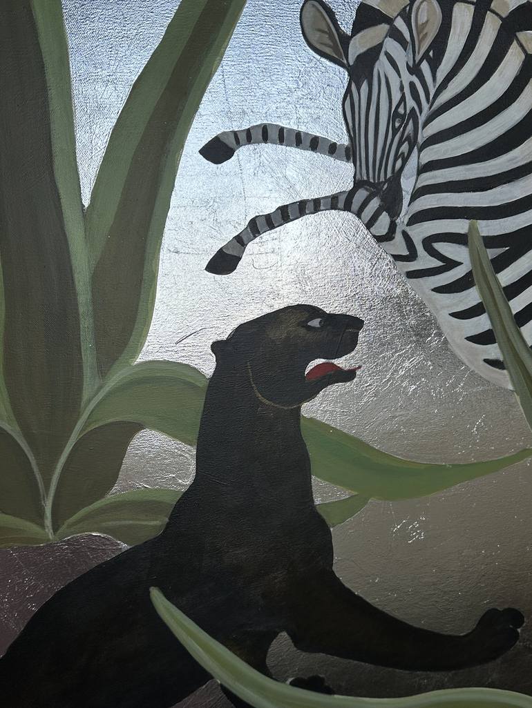 Original Art Deco Animal Painting by Maggie Darte