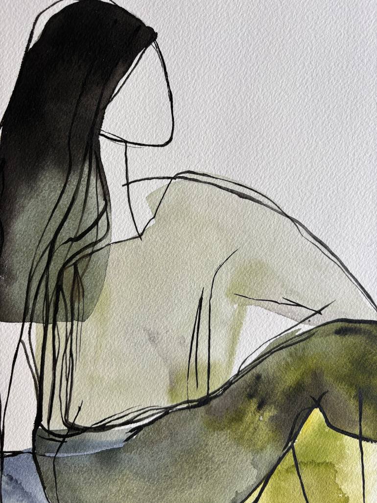 Original Abstract People Painting by Ana Ozz