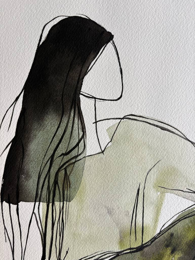 Original Abstract People Painting by Ana Ozz