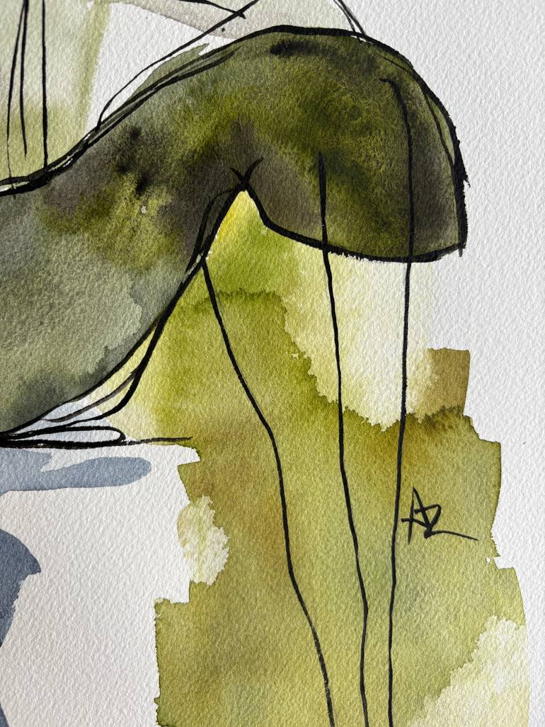 Original Abstract People Painting by Ana Ozz