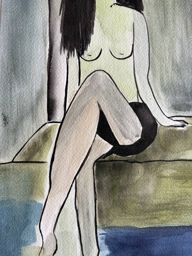 Original Abstract People Painting by Ana Ozz