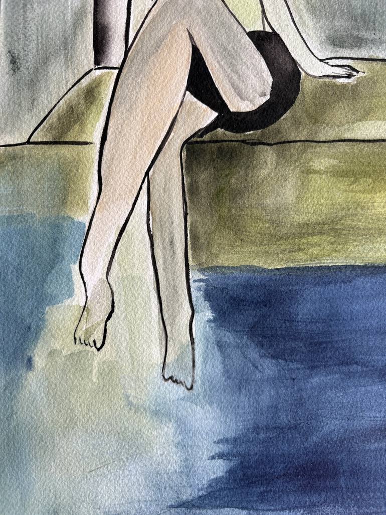 Original Abstract People Painting by Ana Ozz