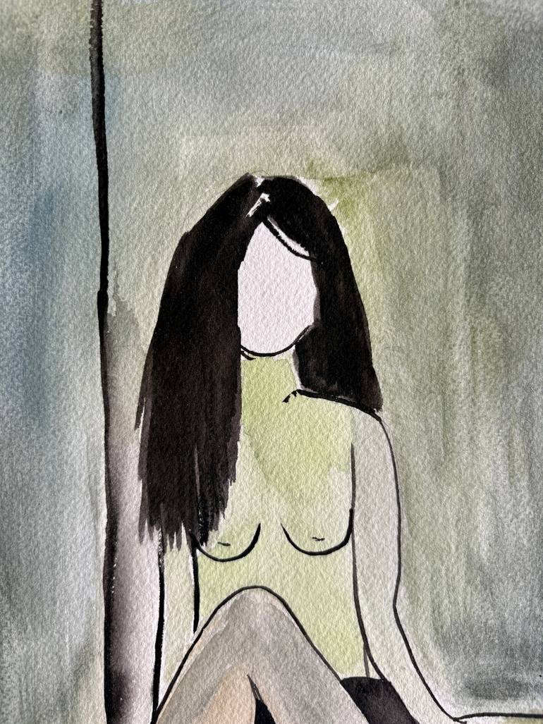 Original Abstract People Painting by Ana Ozz