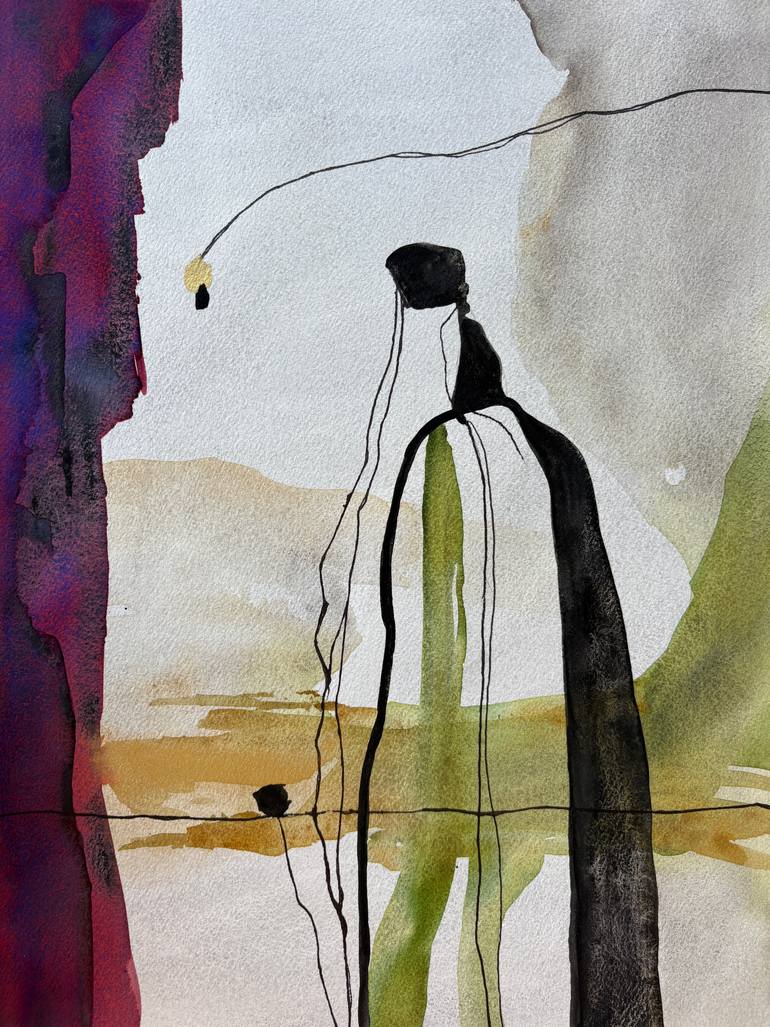Original Abstract People Painting by Ana Ozz