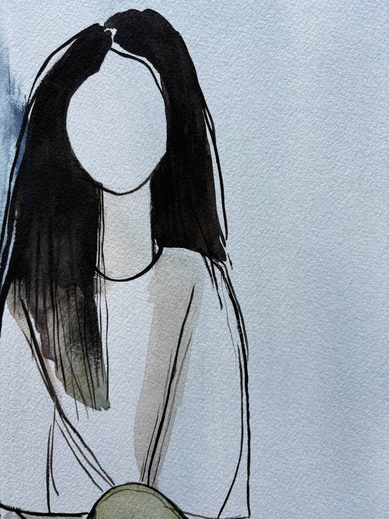 Original Abstract People Painting by Ana Ozz