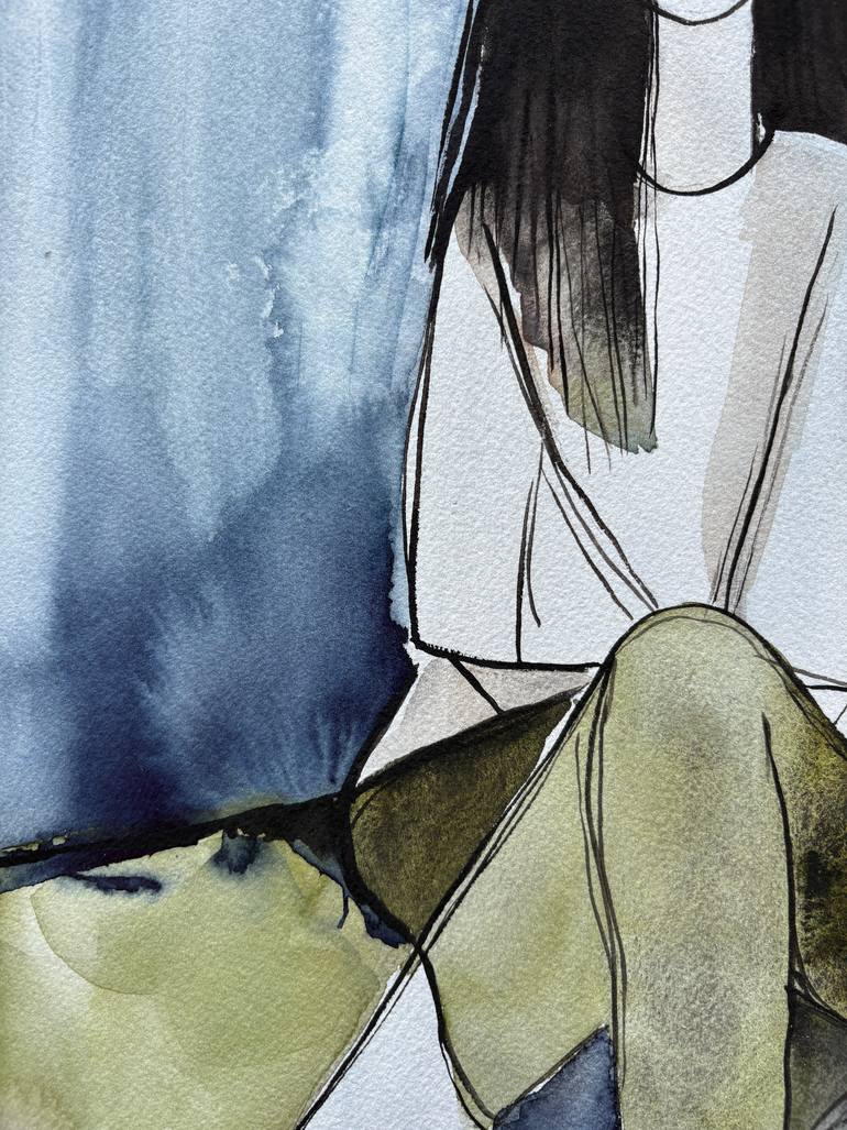 Original Abstract People Painting by Ana Ozz