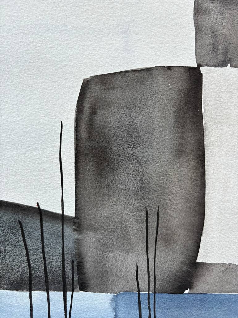 Original Abstract Expressionism Landscape Painting by Ana Ozz
