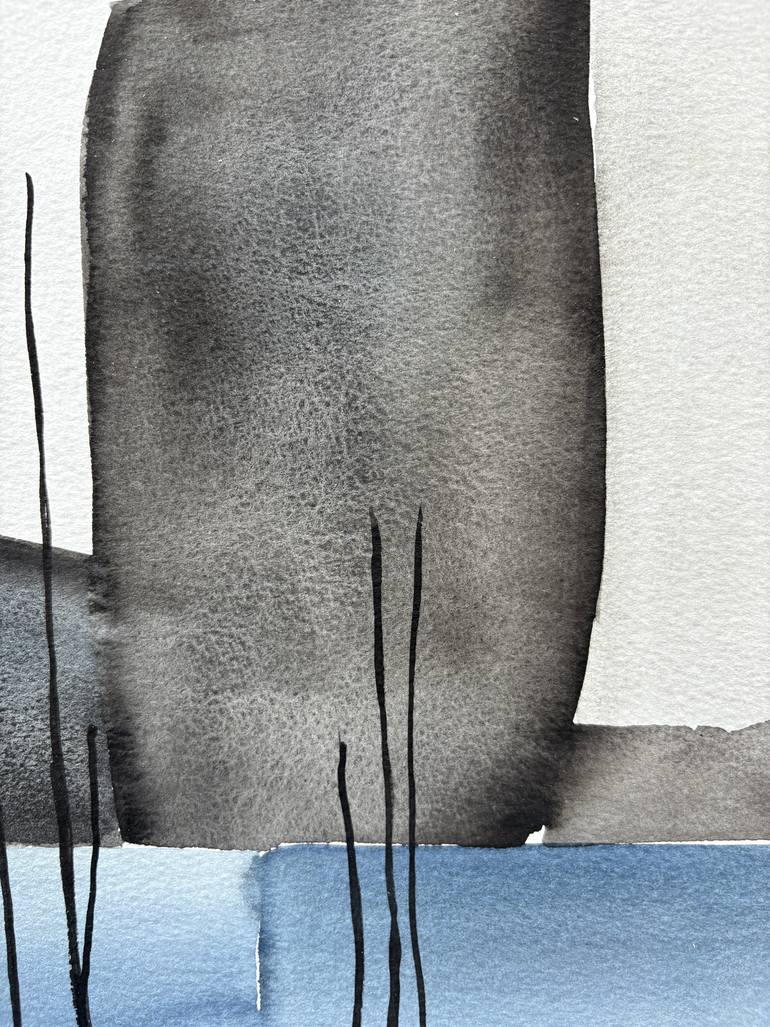 Original Abstract Expressionism Landscape Painting by Ana Ozz