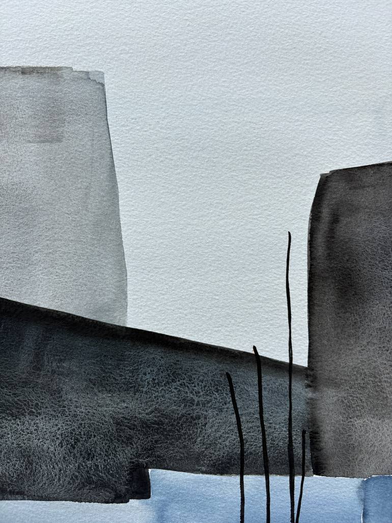 Original Abstract Expressionism Landscape Painting by Ana Ozz