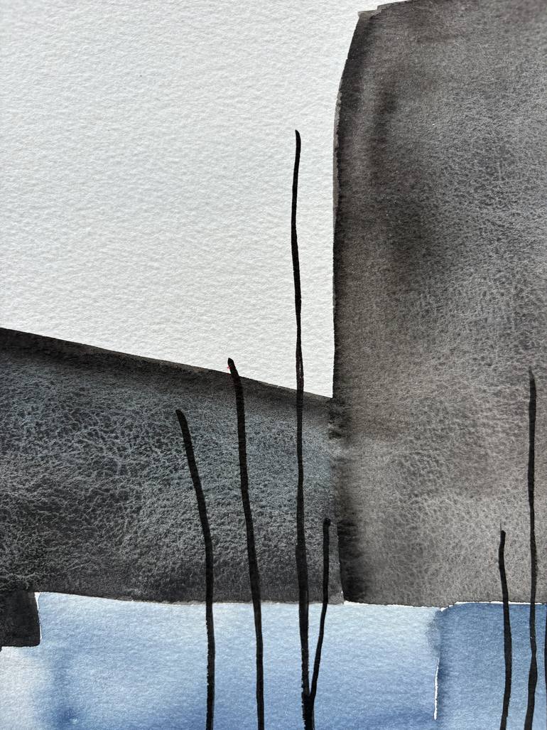 Original Abstract Expressionism Landscape Painting by Ana Ozz