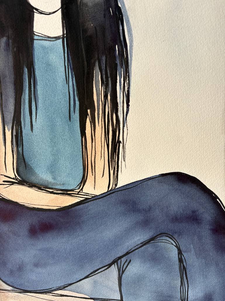 Original Abstract Women Painting by Ana Ozz