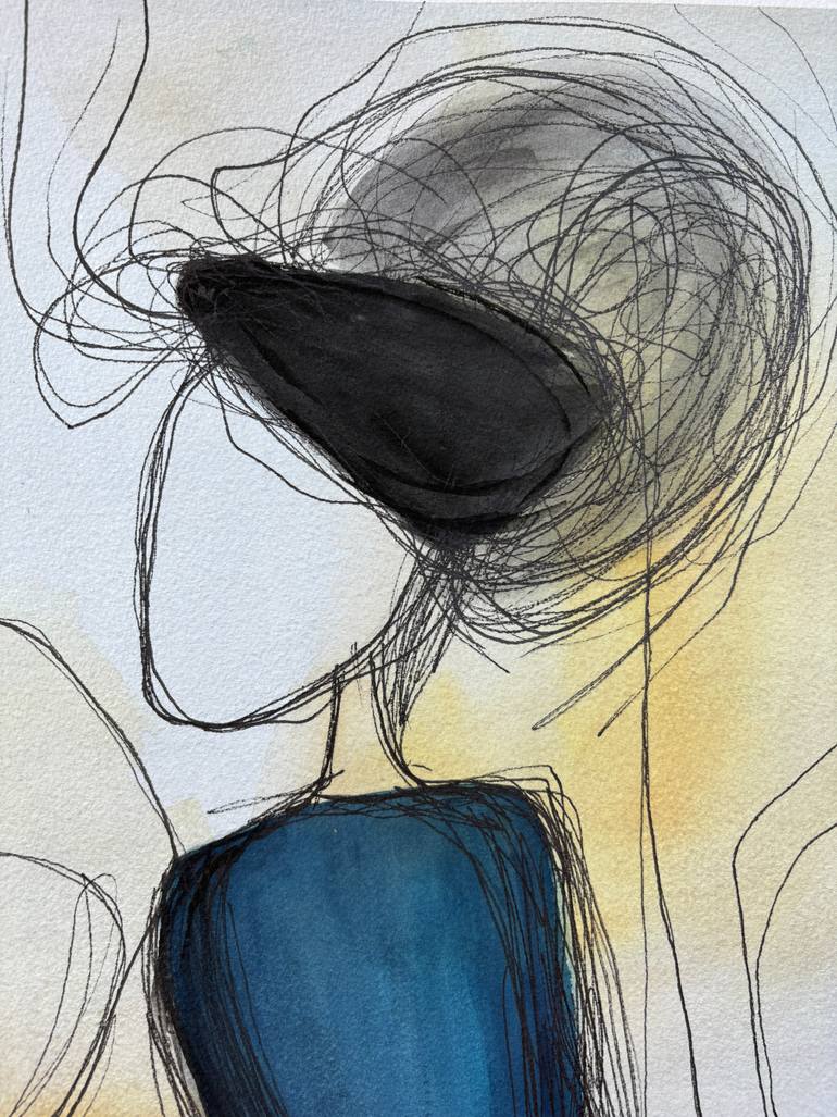 Original Abstract Women Painting by Ana Ozz