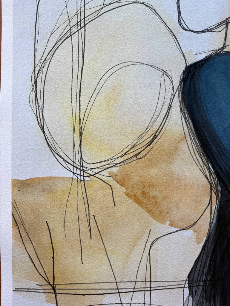 Original Abstract Women Painting by Ana Ozz