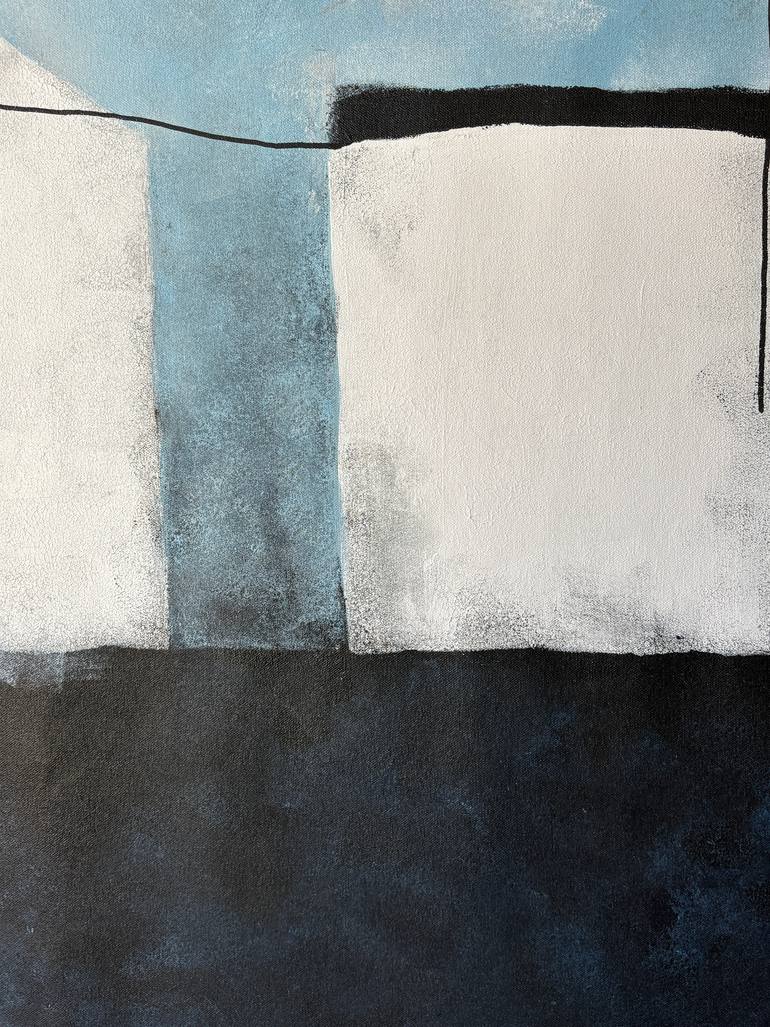 Original Geometric Abstract Painting by Ana Ozz