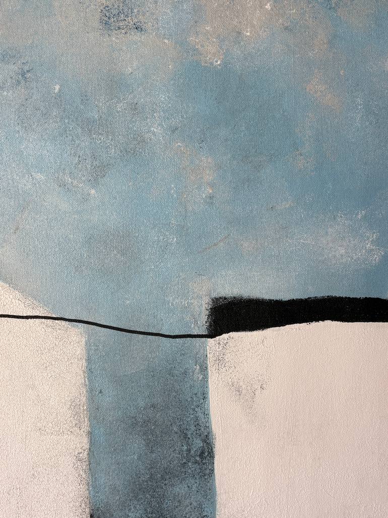 Original Geometric Abstract Painting by Ana Ozz