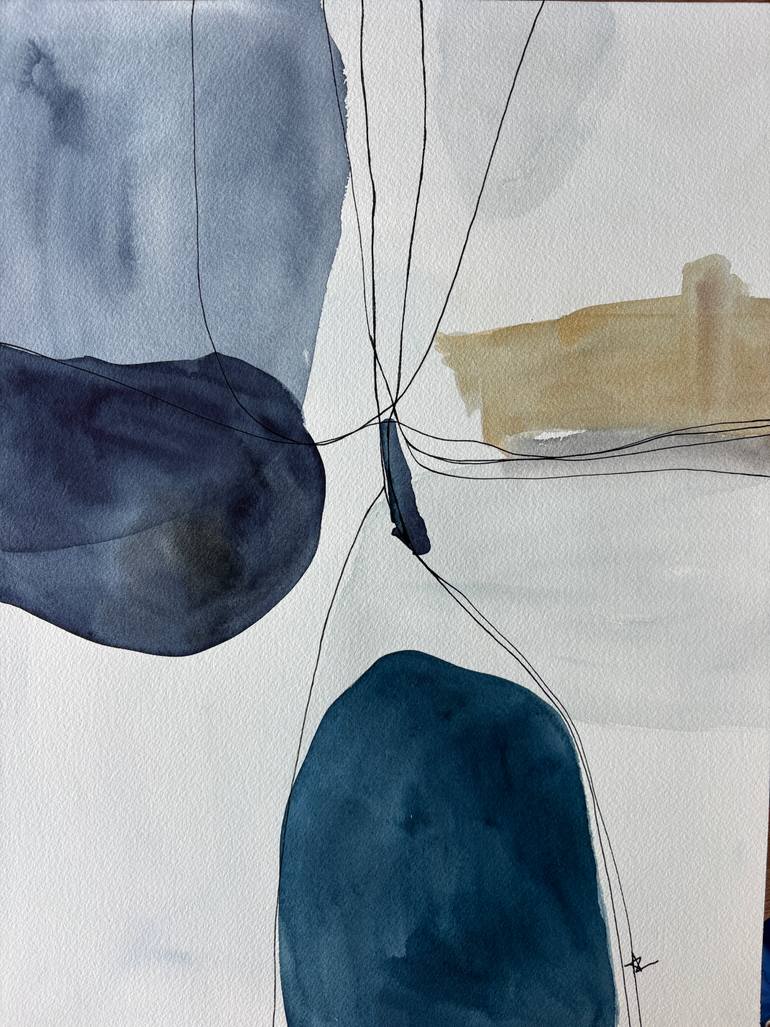 Original Abstract Expressionism Abstract Painting by Ana Ozz