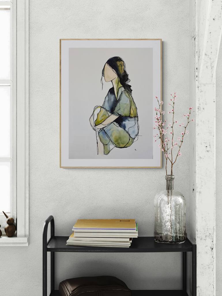 Original Abstract Expressionism Abstract Painting by Ana Ozz