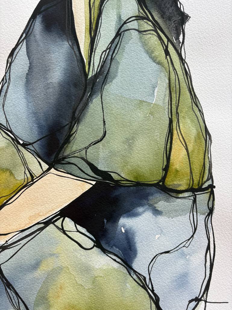 Original Abstract Expressionism Abstract Painting by Ana Ozz
