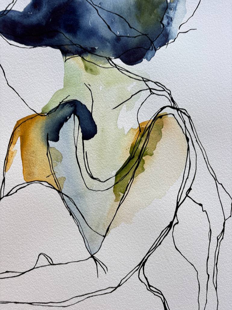Original Abstract Expressionism Abstract Painting by Ana Ozz
