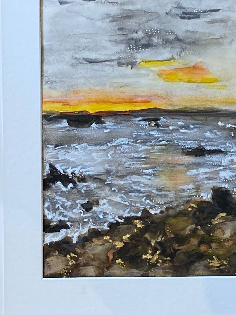 Original Expressionism Seascape Painting by Ana Ozz