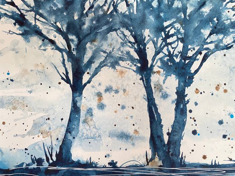 Original Abstract Landscape Painting by Ana Ozz