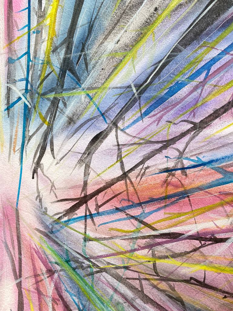 Original Abstract Landscape Painting by Ana Ozz
