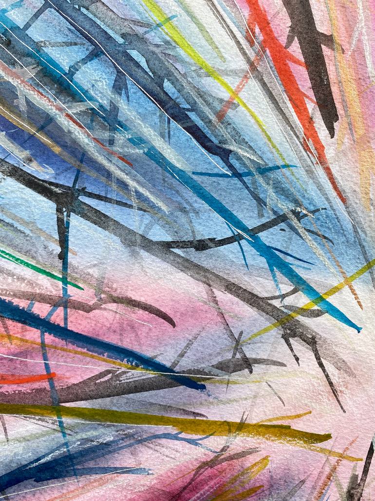 Original Abstract Landscape Painting by Ana Ozz