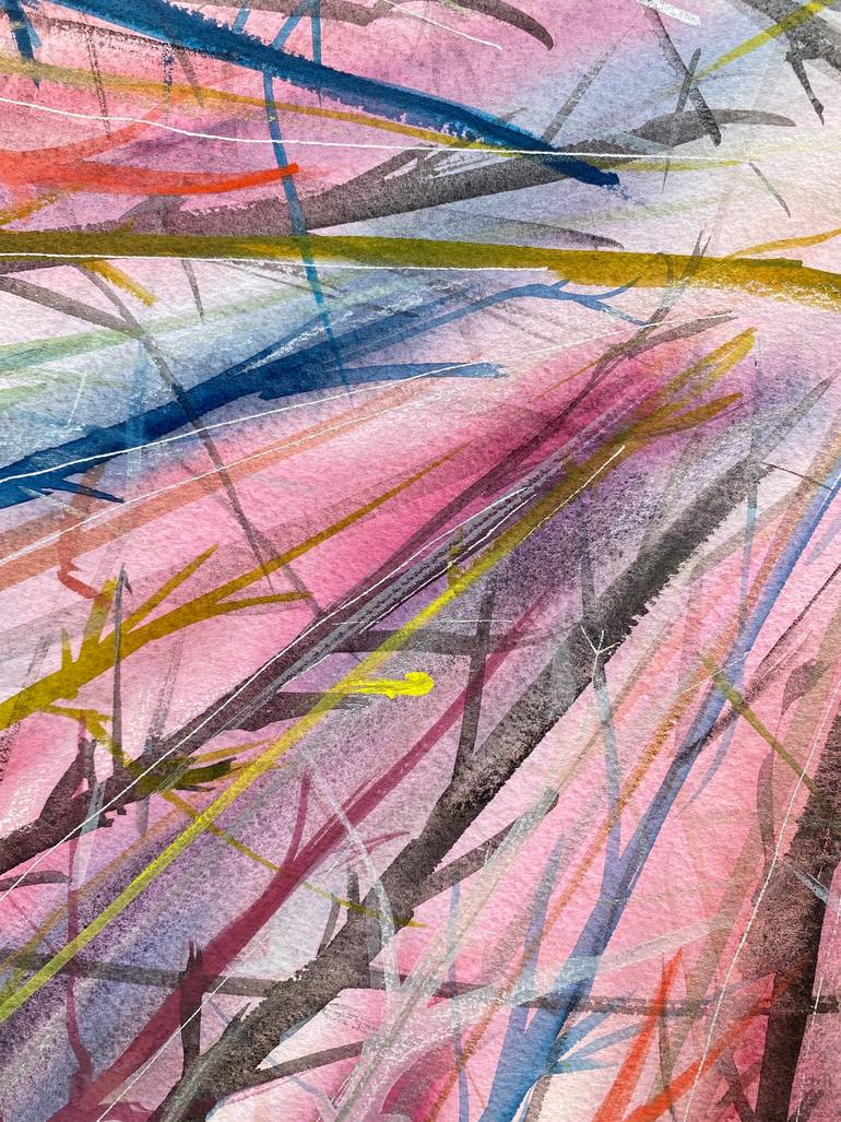 Original Abstract Landscape Painting by Ana Ozz