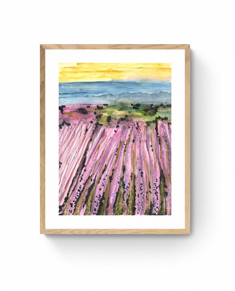 Original Abstract Landscape Painting by Ana Ozz