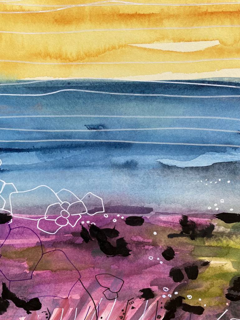 Original Abstract Landscape Painting by Ana Ozz