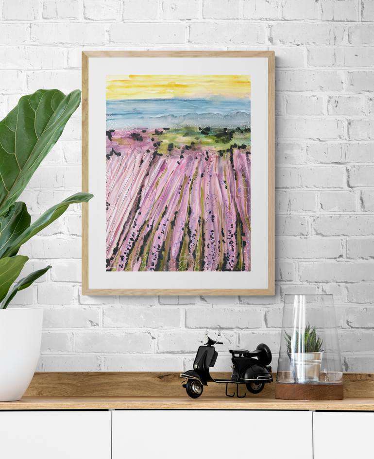 Original Abstract Landscape Painting by Ana Ozz