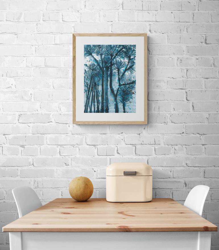 Original Abstract Expressionism Landscape Painting by Ana Ozz
