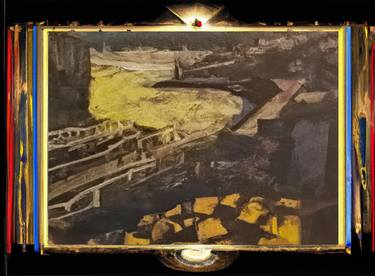 Original Conceptual Landscape Painting by Shaharee Vyaas