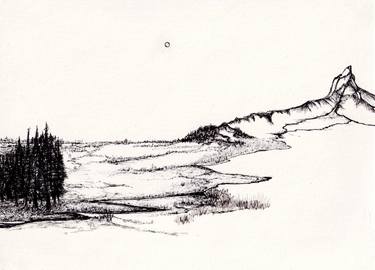 Original Realism Landscape Drawings by Caterina Carone