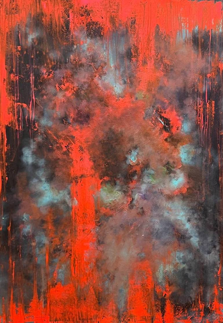 ANDROMEDA NEBULA Painting by Dani Alexsandrova | Saatchi Art