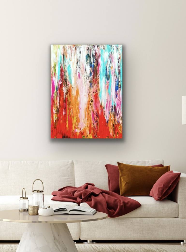 Fire Fire.Acrylic abstract painting for you interior. Painting by Dani ...